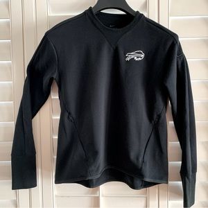 Buffalo Bills Nike Drifit Warm crewneck sweatshirt, zipper pocket, thumb hole